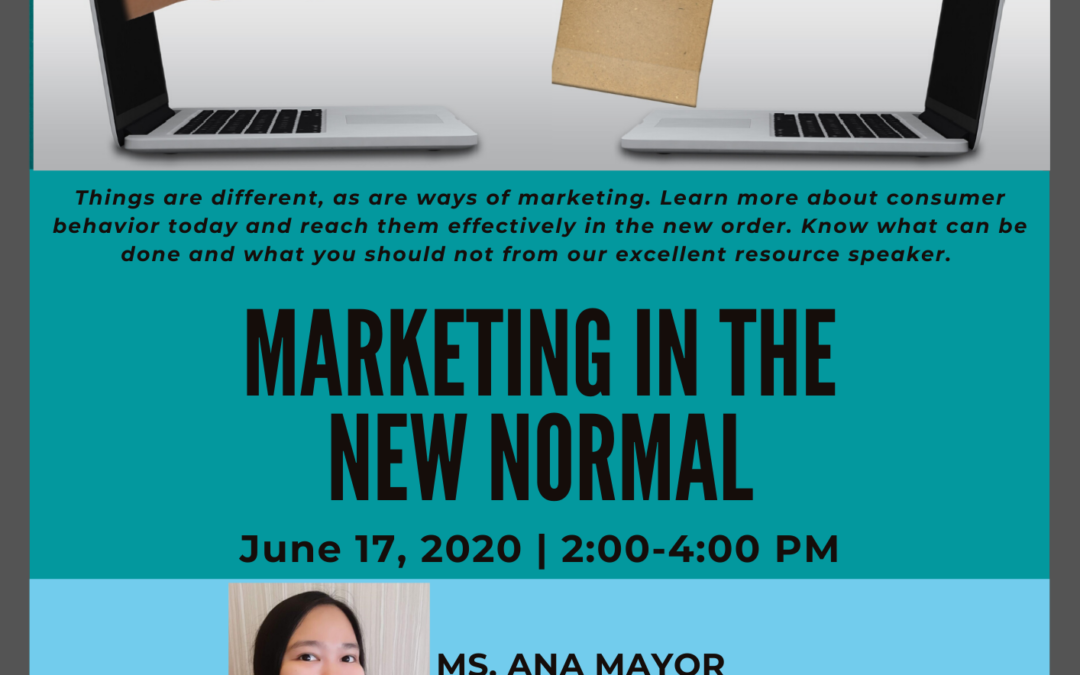 2nd UPMG TALKS AND 3rd GMM: MARKETING IN THE NEW NORMAL